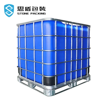 ISO9001 स्क्वायर IBC एचडीपीई रासायनिक भंडारण टैंक 1.2 * 1 * 1.5m