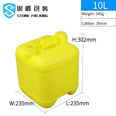 ढक्कन के साथ स्क्वायर 540g 10l रासायनिक प्लास्टिक कंटेनर 1.5KG