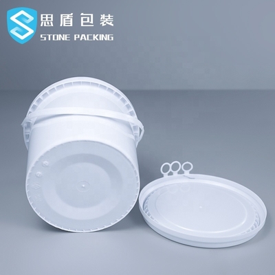1.1 मिमी मोटाई 5 गैलन प्लास्टिक पेंट बाल्टी हैंडल के साथ 10L 18L 20L