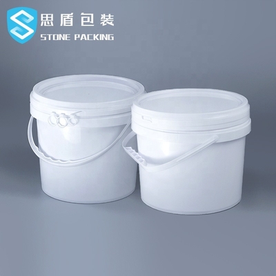 1.1 मिमी मोटाई 5 गैलन प्लास्टिक पेंट बाल्टी हैंडल के साथ 10L 18L 20L